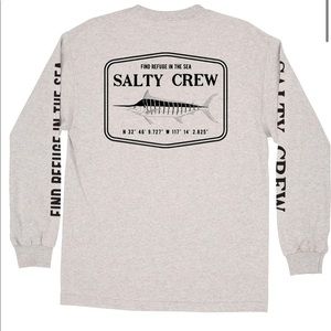 salty crew grey long sleeve